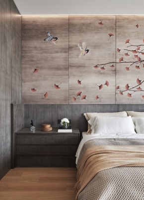 新中式別墅臥室裝修效果圖