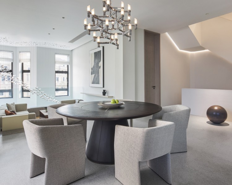 新中式別墅餐廳裝修效果圖