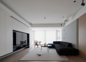 現(xiàn)代簡約三居室客廳裝修效果圖