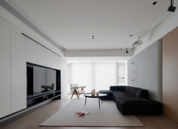 現(xiàn)代簡約三居室客廳裝修效果圖