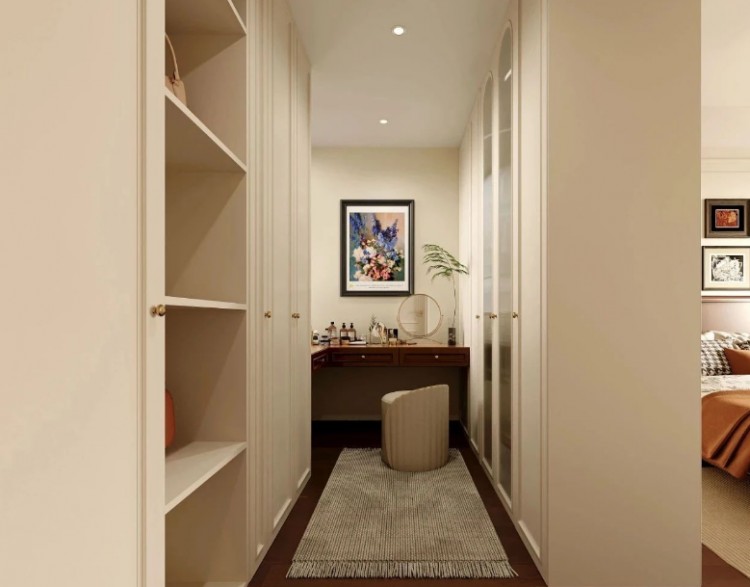 現(xiàn)代中式三居室衣帽間裝修效果圖