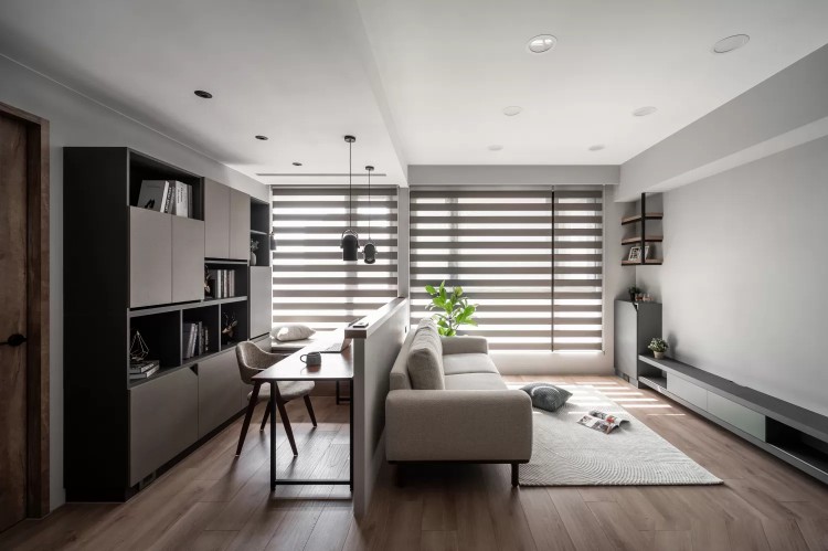 日式小戶型兩居室書房裝修效果圖