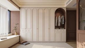 中古風(fēng)三居室衣帽間裝修效果圖