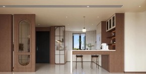 中古風(fēng)三居室餐廳裝修效果圖