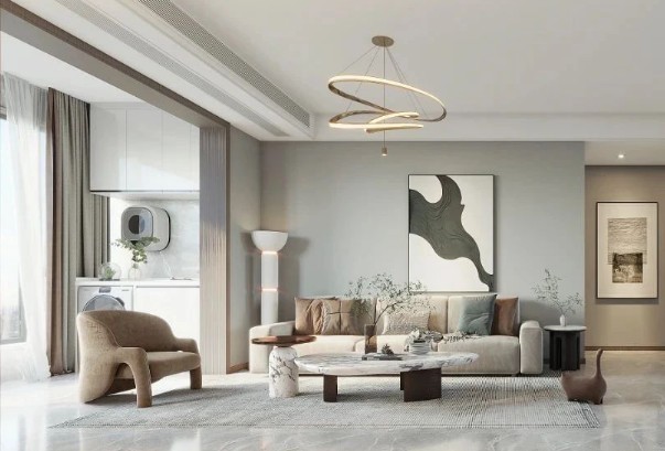 現代簡約兩居室裝修效果圖