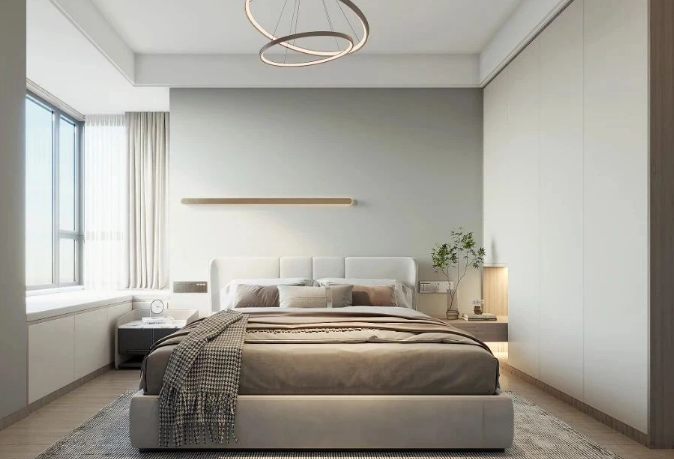 現(xiàn)代簡約兩居室臥室裝修效果圖