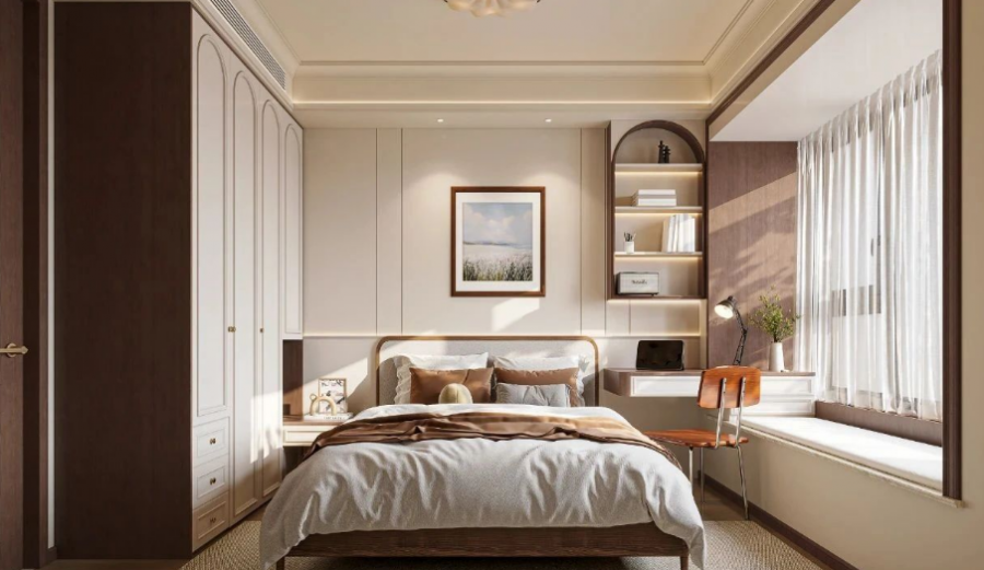 中古風(fēng)三居室兒童房裝修效果圖