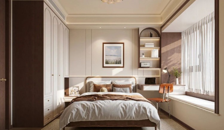 中古風(fēng)三居室兒童房裝修效果圖