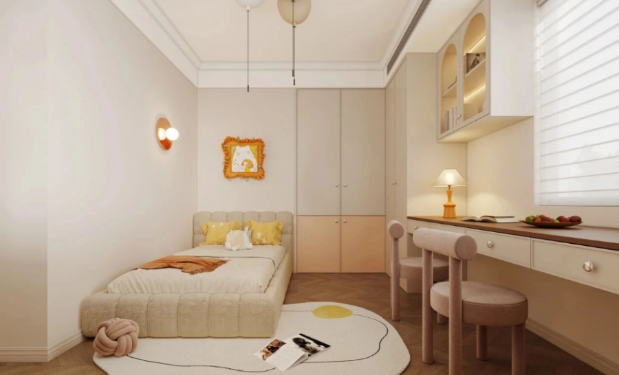 法式風格三居室臥室裝修效果圖