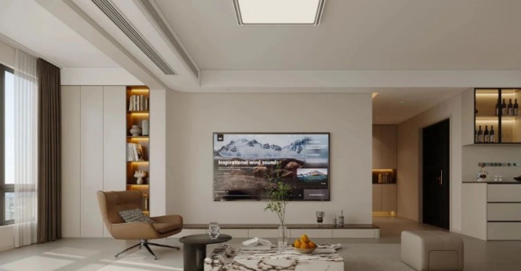 現(xiàn)代簡約三居室客廳裝修效果圖