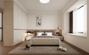 現(xiàn)代簡約三居室臥室裝修效果圖