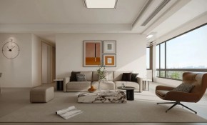 現(xiàn)代簡(jiǎn)約三居室客廳裝修效果圖