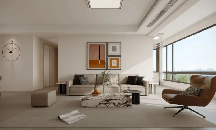 現(xiàn)代簡約三居室客廳裝修效果圖