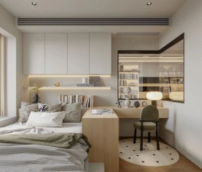 現(xiàn)代原木風(fēng)三居室兒童房裝修效果圖