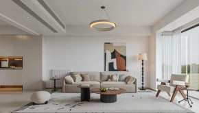 現(xiàn)代簡約三居室客廳裝修效果圖