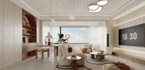 現(xiàn)代簡(jiǎn)約三居室客廳裝修效果圖