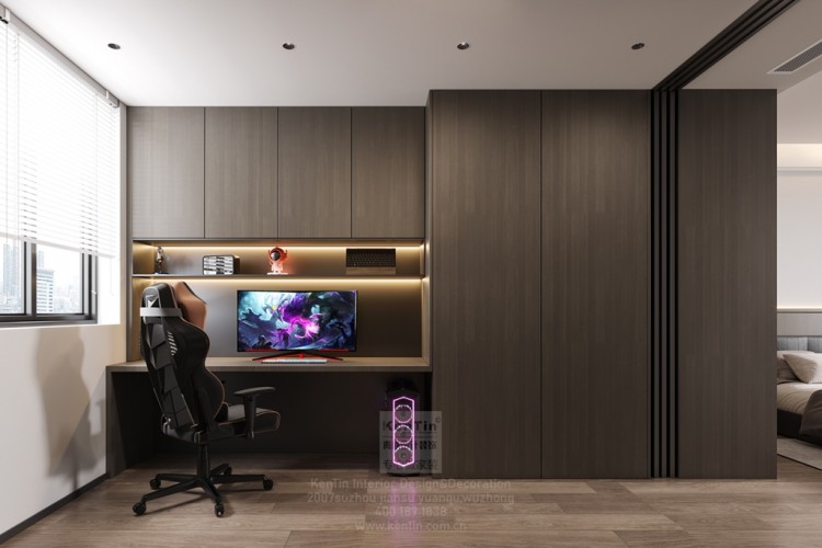 金秋花園意式三居室影音室裝修效果圖