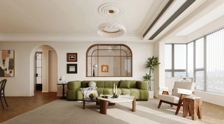 法式三居室裝修效果圖