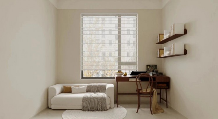 現(xiàn)代簡約三居室書房裝修效果圖