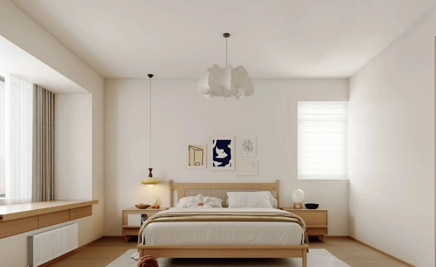 原木風(fēng)兩居室臥室裝修效果圖