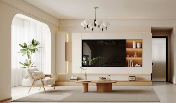 原木風(fēng)兩居室裝修效果圖