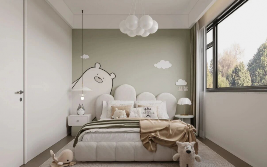 意式極簡(jiǎn)三居室兒童房裝修效果圖