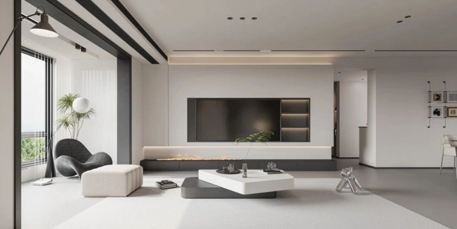 現(xiàn)代簡約三居室裝修效果圖