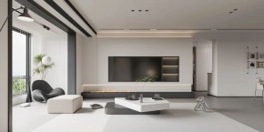 現(xiàn)代簡約三居室客廳裝修效果圖