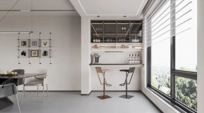 現(xiàn)代簡約三居室陽臺裝修效果圖