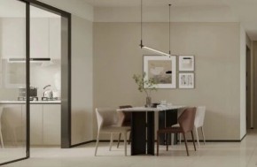 現(xiàn)代簡約三居室餐廳裝修效果圖