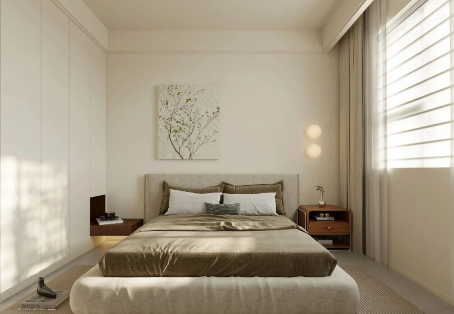 中古風(fēng)三居室臥室裝修效果圖