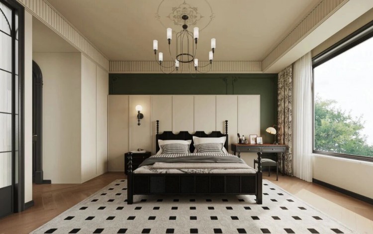 法式中古三居室臥室裝修效果圖