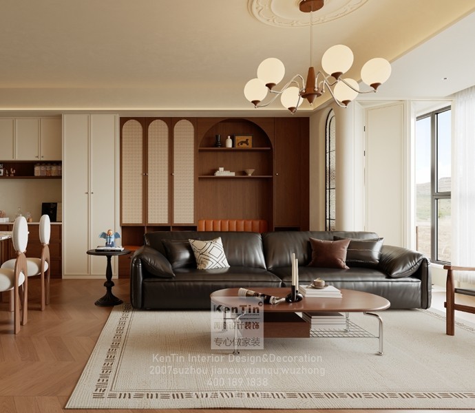 泓悅府疊墅法式中古裝修效果圖