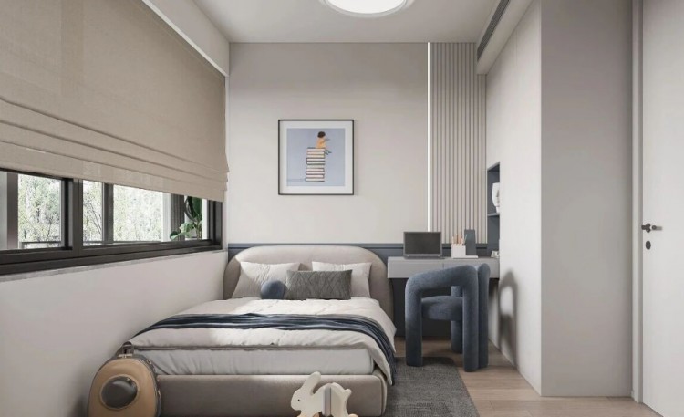 現(xiàn)代簡約復(fù)式別墅兒童房裝修效果圖