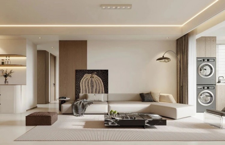 現(xiàn)代簡約三居室裝修效果圖