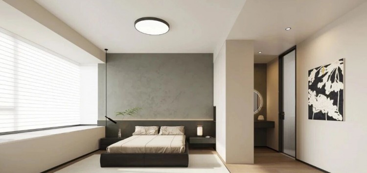 現(xiàn)代簡約三居室臥室裝修效果圖