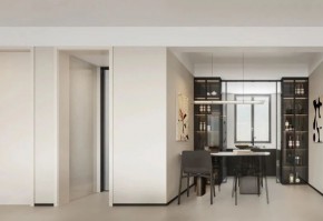 現(xiàn)代簡約三居室餐廳裝修效果圖