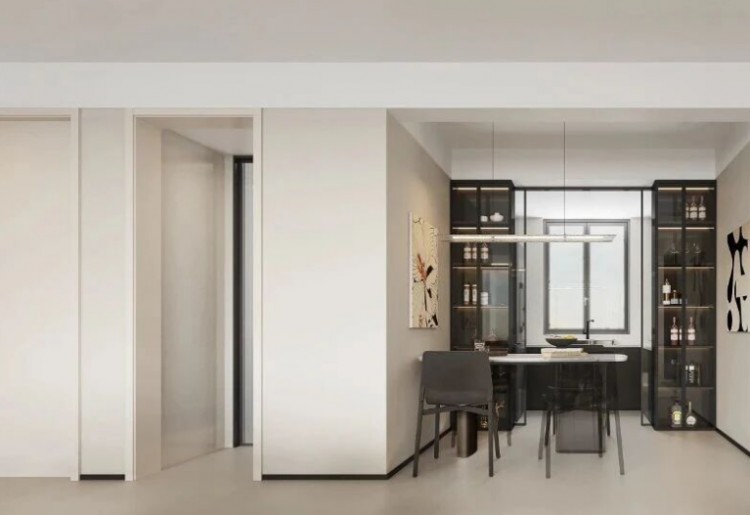 現(xiàn)代簡約三居室餐廳裝修效果圖