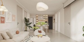 現(xiàn)代簡(jiǎn)約兩居室客廳裝修效果圖