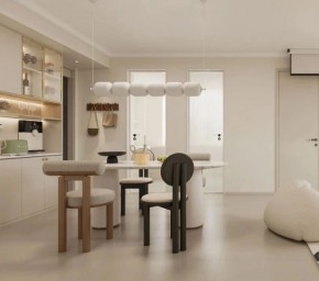 現(xiàn)代簡(jiǎn)約兩居室餐廳裝修效果圖