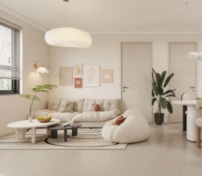 現(xiàn)代簡(jiǎn)約兩居室客廳裝修效果圖