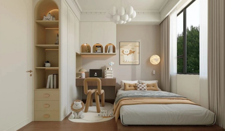 法式復(fù)古三居室兒童房裝修效果圖