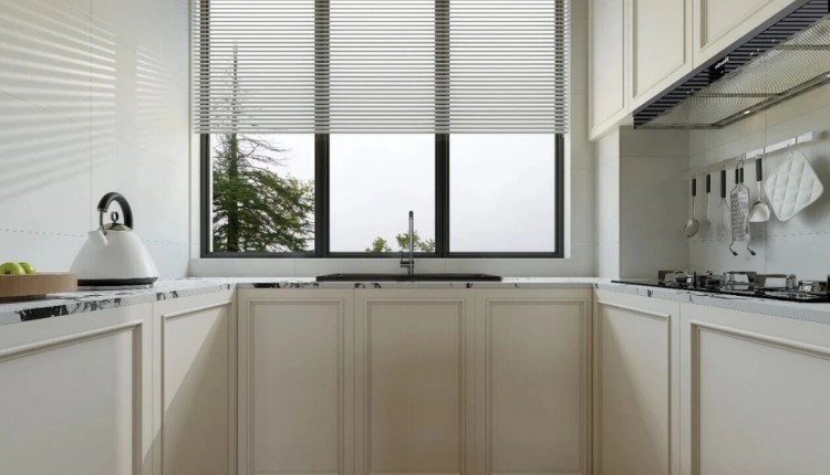 法式復(fù)古三居室廚房裝修效果圖