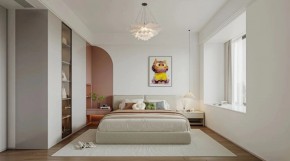 現(xiàn)代簡約三居室臥室裝修效果圖