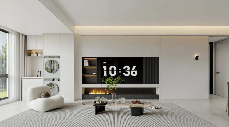 現(xiàn)代簡約三居室裝修效果圖