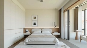 原木風三居室臥室裝修效果圖