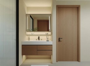 原木風三居室衛(wèi)生間裝修效果圖