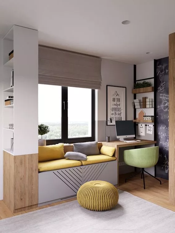 書桌書柜一體如何設(shè)計？