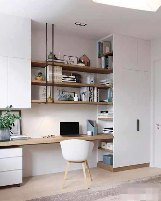 書桌書柜一體如何設(shè)計？