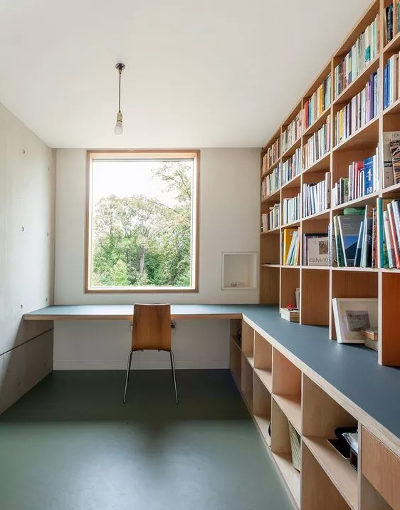 書桌書柜一體如何設(shè)計？